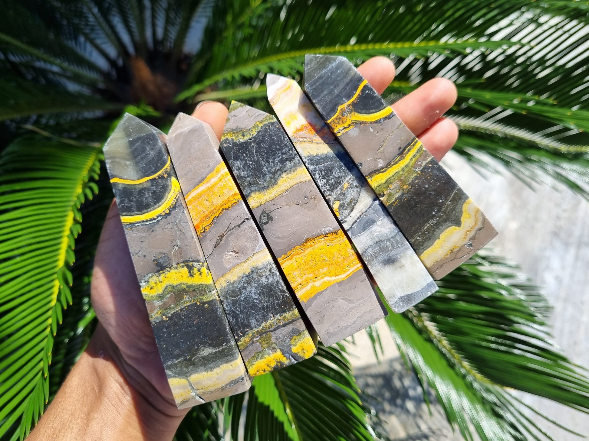 Wholesale Bumblebee Jasper Tower - Bumblebee Jasper Points