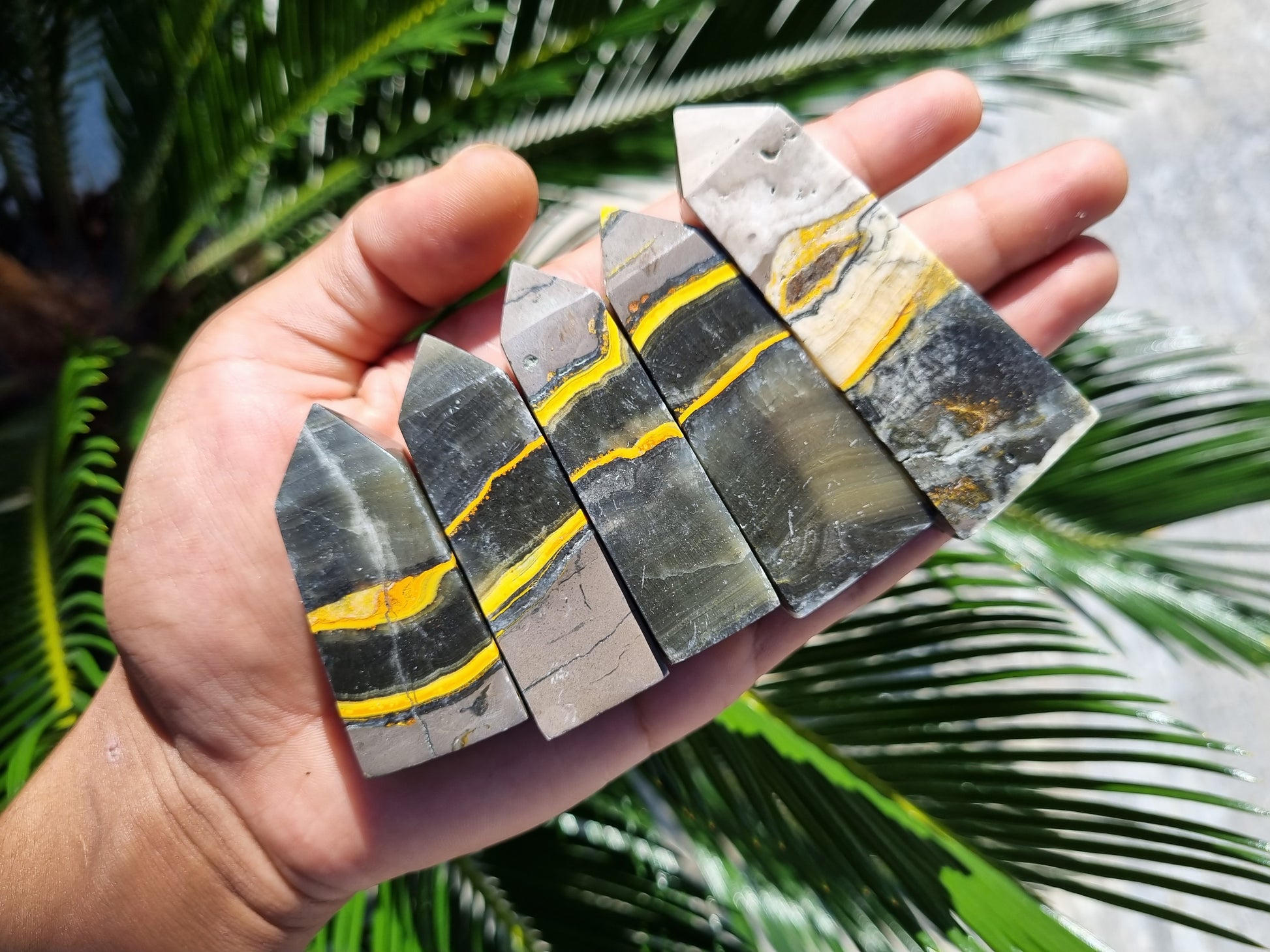 Wholesale Bumblebee Jasper Tower - Bumblebee Jasper Points