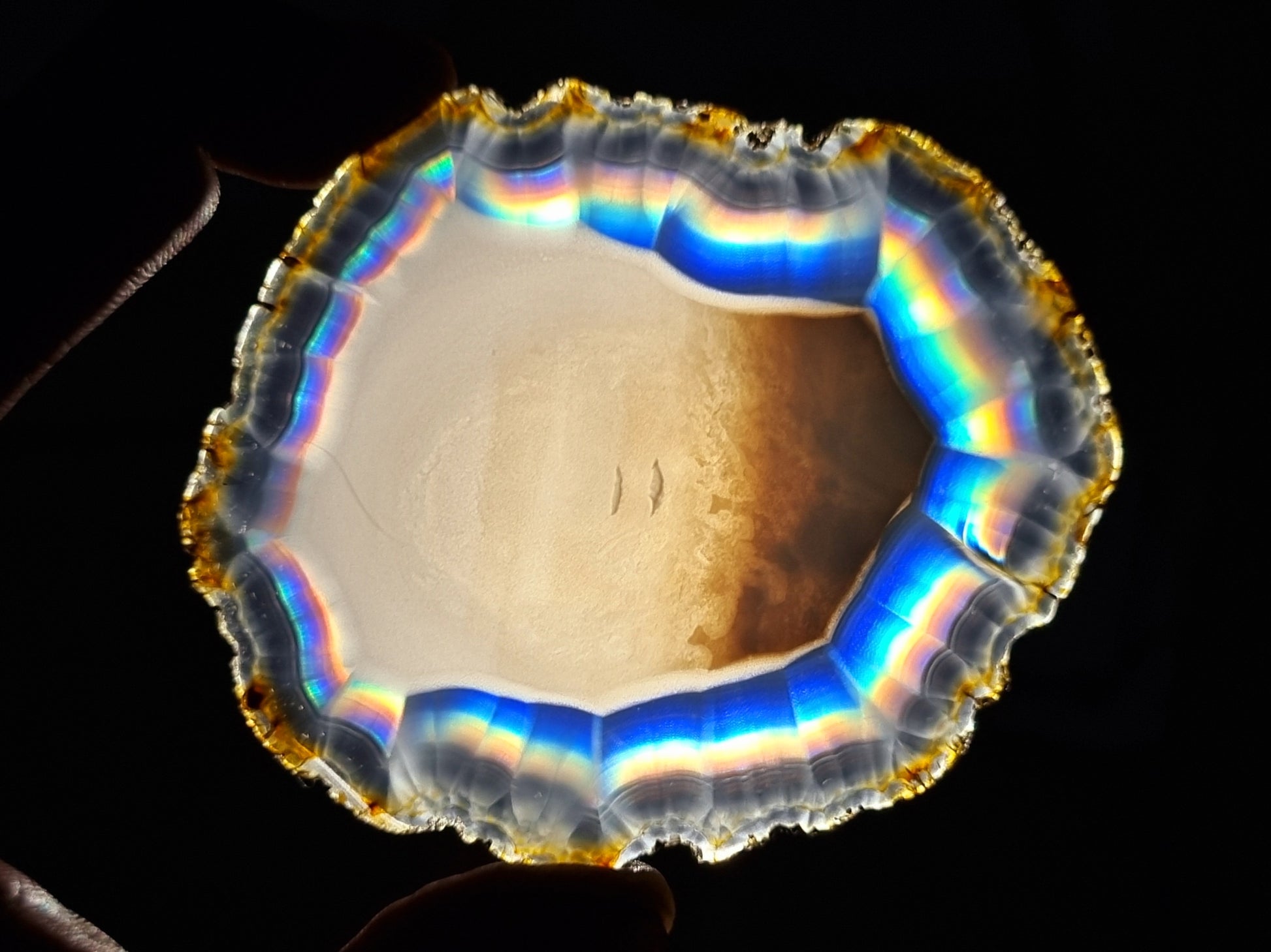 Iris Rainbow Agate Slice | Rainbow Agate Slice | Iris Agate Rainbow