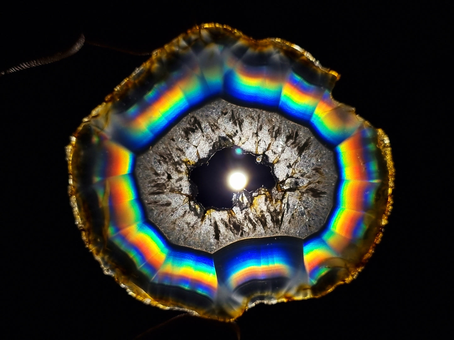 Iris Rainbow Agate Slice | Rainbow Agate Slice | Iris Agate Rainbow