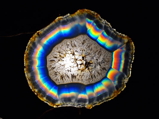 Iris Rainbow Agate Slice | Rainbow Agate Slice | Iris Agate Rainbow