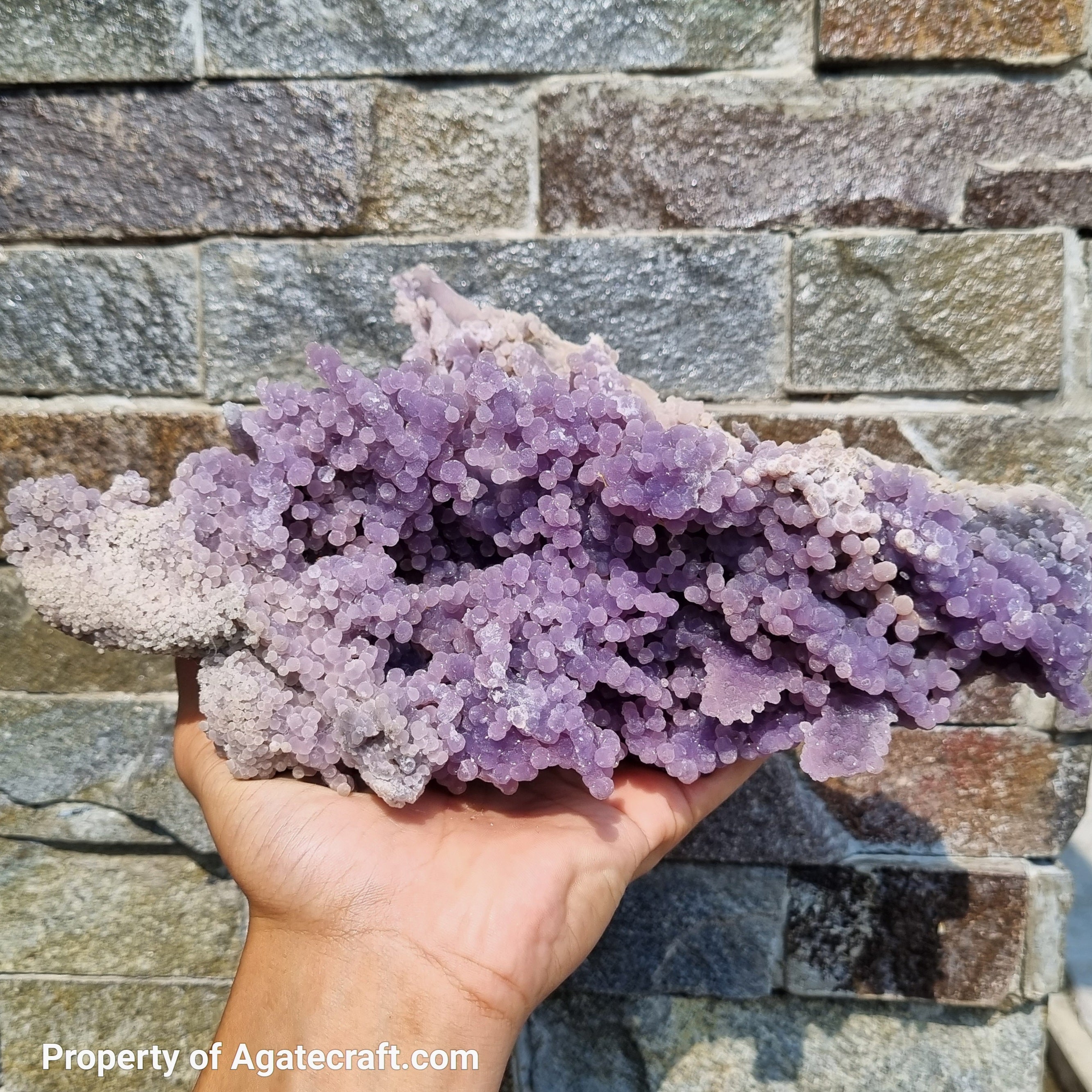 Grape Agate Crystal Carved Heart with Druzy, 5.1 oz store A Quality Polished Purple Crystal Heart from Indonesia